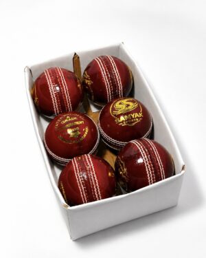 Tournament red cricket ball box (6pcs)